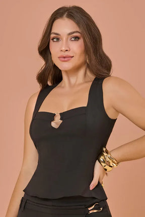 Blusa Peplum Madri